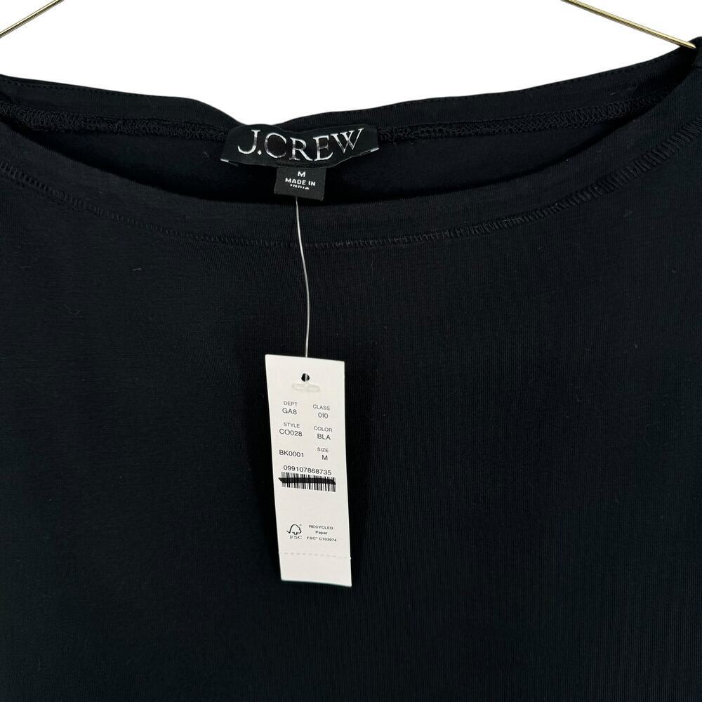 J.Crew Stretch cotton shell top in Black Size Medium NWT Capsule Wardrobe - Picture 5 of 5